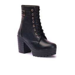 STRASSE PARIS Women Ankle Length Block HeeledBoots-picture-3