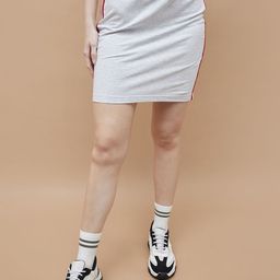 Kappa Striped Cotton Above Knee Skirt-image-44