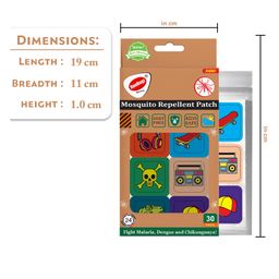 Runbugz Mosquito Repellent Patches - Printed (30) - Music image 3