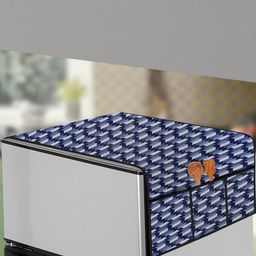 The Furnishing Tree Blue Plastic Refrigerator Cover-picture-37