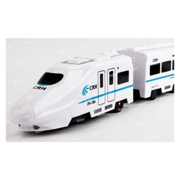 Fiddlerz High Speed Railway Train Toy Car Sound Light EMU Model Train Building Toys- Multicolor image 5