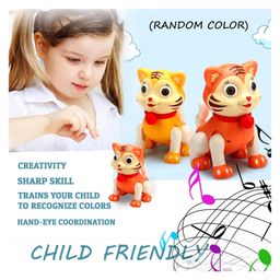 FunBlast Musical Tiger Toy with Eye and Head Rotation for Kids  Random color image 5