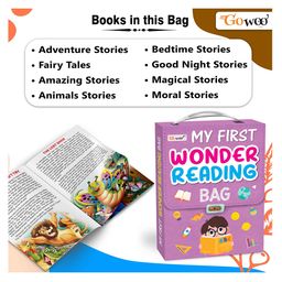 gowoo My first Wonder Reading Bag : Children's adventure story collection, My first learning book, Story reading collection for kids Adventure, Magical, Moral, Fairy &more|Set of 8 stories book image 5