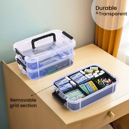 Aura Black Set of 2 Regular Multi-Utility Organisers image 3