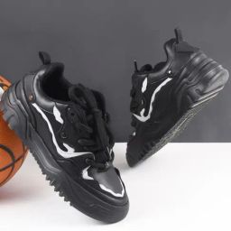 The White Pole Men's Black Casual Sneakers-image-68