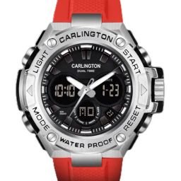 Carlington Endurance 9107 Red Chronograph Watch for Men-134