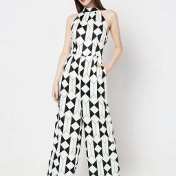 Vero Moda White & Black Printed Jumpsuit-picture-36