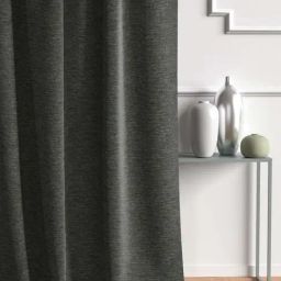 DDecor Black Polyester Door Curtain (7 ft.) - Set of 1-image-91