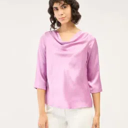 SALT Attire Lilac Plain Top-image-89