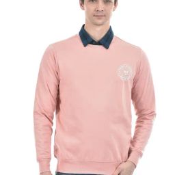 Numero Uno Dusty Pink Regular Fit Sweatshirt-image-50