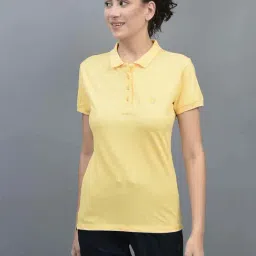 Dollar Yellow Cotton Sports T-Shirt-image-90
