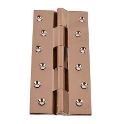 Magmus Railway Hinges Premium 150 mm (6 Inch) Brass PVD Rose Gold Finish, 100315.51-19