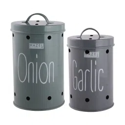 HAZEL Multicolor Galvanized Metal Containers - Set of 2 (1.25L) image 2