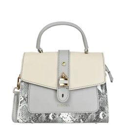 Rocia by Regal Grey PU Printed Satchel Handbag-image-65