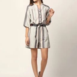 Elle Grey Printed Playsuit-image-31