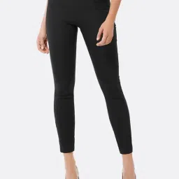Forever New Black Mid Rise Pants-image-88