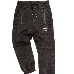 Angel & Rocket Kids Black Solid Joggers-image-75