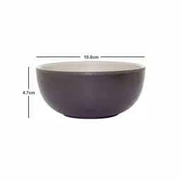 Servewell Cons. Green Black Melamine 10 cm 2 Tone Veg Bowls (0.22 L) - Set of 6 image 4