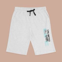 Pantaloons Junior Grey Cotton Printed Shorts-picture-44