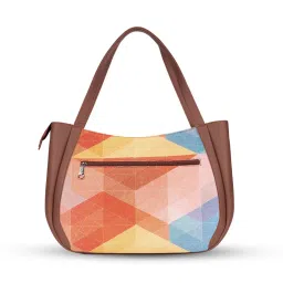 ZOUK Geooptics Multicolor Printed Luna Shoulder Bag image 4