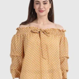 Global Republic Yellow Polka Dot Top-picture-11
