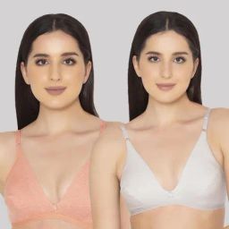 Clovia Multicolor Bra (Pack of 2)-image-2