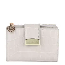 Lino Perros Grey Textured Bi-Fold Wallet for Women-84