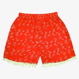 Kiddopanti Kids Red Printed Shorts-image-73