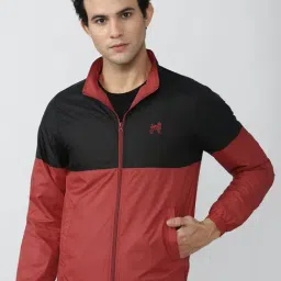 Academy By Van Heusen Red  Regular Fit Printed Jacket-picture-3