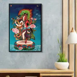999Store Multicolor Canvas Wall Painting Panel With Fibre Frame-6