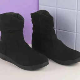 Mochi Women's Black Casual Booties-image-116