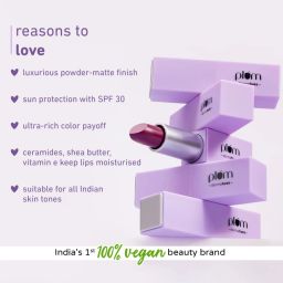 Plum Velvet Haze Matte Lipstick 08 Retro Ruby - 4.2 gm image 4