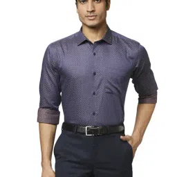 Park Avenue Beige Cotton Slim Fit Printed Shirt-picture-41