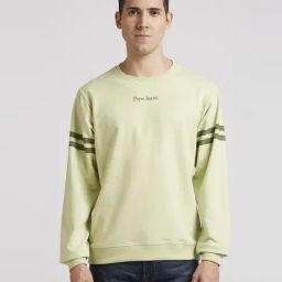 Pepe Jeans Pista Green Cotton Regular Fit Logo Printed Sweatshirt-picture-22