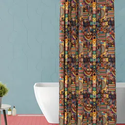 ArtzFolio Single Piece Waterproof Polyester Shower Curtain-picture-56