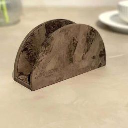 Mason Home Dark Brown Faux Leather & Mdf Napkin Holder-image-67