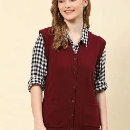 Monte Carlo Maroon Wool Cardigan-picture-16