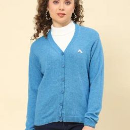 Monte Carlo Blue Wool Cardigan-image-7