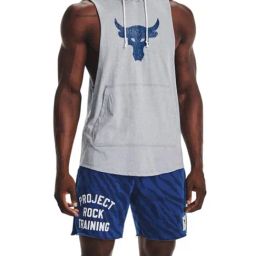 Under Armour Grey Regular Fit Printed Tank Tee-image-74