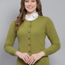 Monte Carlo Green Wool Cardigan-43