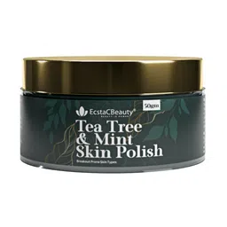 EcstaCBeauty Tea Tree & Mint Skin Polish Face Scrub For Acne & Pimple - 50 g-3