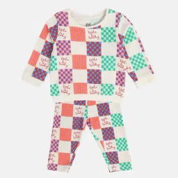 MINIKLUB Girls Multicolor Printed Full Sleeves T-Shirt with Pants-picture-44