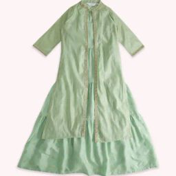 Akkriti by Pantaloons Kids Mint Green Printed Dress-image-46
