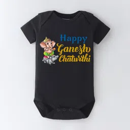 BLUSHES Infants Printed Pure Cotton Round Neck Bodysuit-image-57