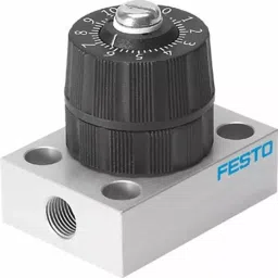 Festo Rotary Knob Flow Control Pneumatic Control Valve GRPO Series, G 1/8, G 1/8, GRPO-70-1/8-AL-picture-27