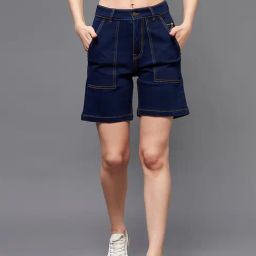 Miss Chase Blue Denim Shorts-picture-33