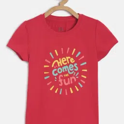 MINIKLUB Kids Dark Pink Printed Top-image-61