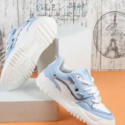 The White Pole Men's Blue Casual Sneakers-image-3