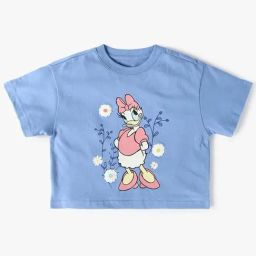 GAP Girls Blue Cotton Graphic Top-image-26