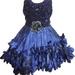 kids fashion hub Embellished Print Fit & Flare Dress-image-81